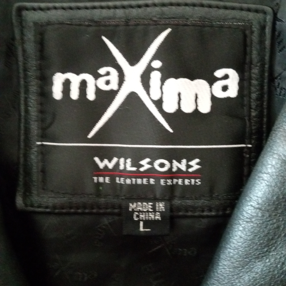 Wilsons Leather Black Jacket